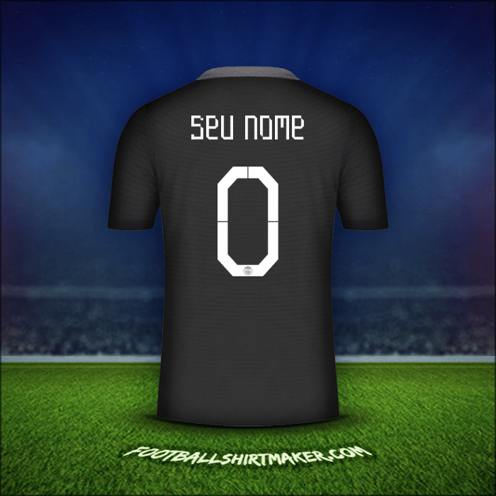 Camisa Paris Saint Germain Cup 2021/2022 Terceira -  seu nome - 0