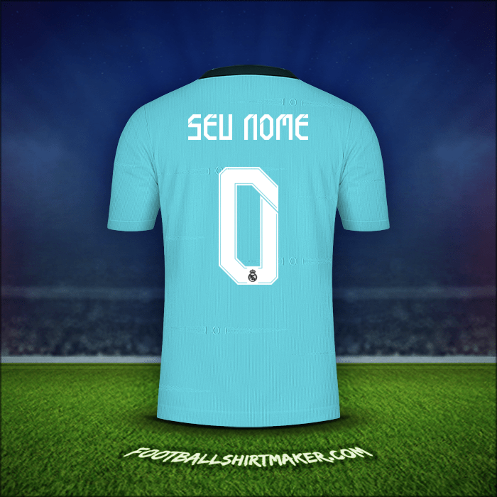 Camisa Real Madrid CF Cup 2021/2022 Terceira -  seu nome - 0