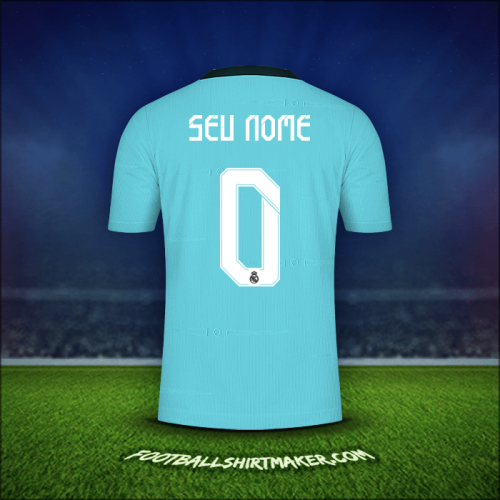 Camisa Real Madrid CF Cup 2021/2022 Terceira -  seu nome - 0