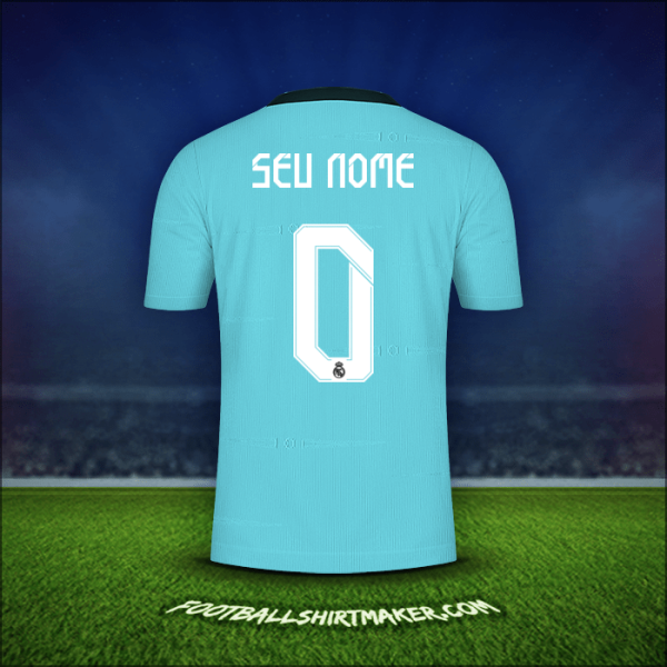 Camisa Real Madrid CF Cup 2021/2022 Terceira -  seu nome - 0