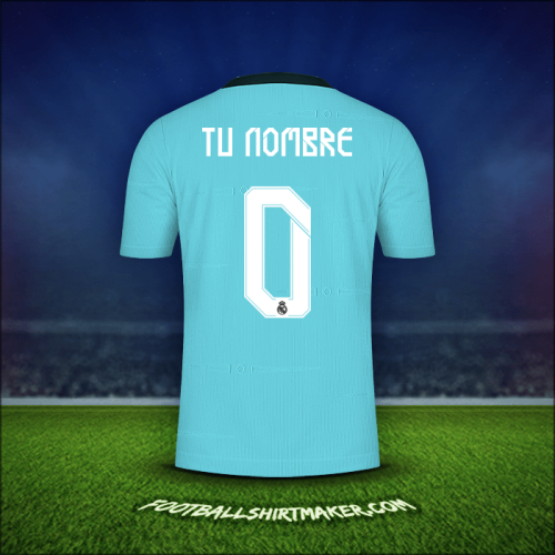 Jersey Real Madrid CF Cup 2021/2022 Tercera -  tu nombre - 0