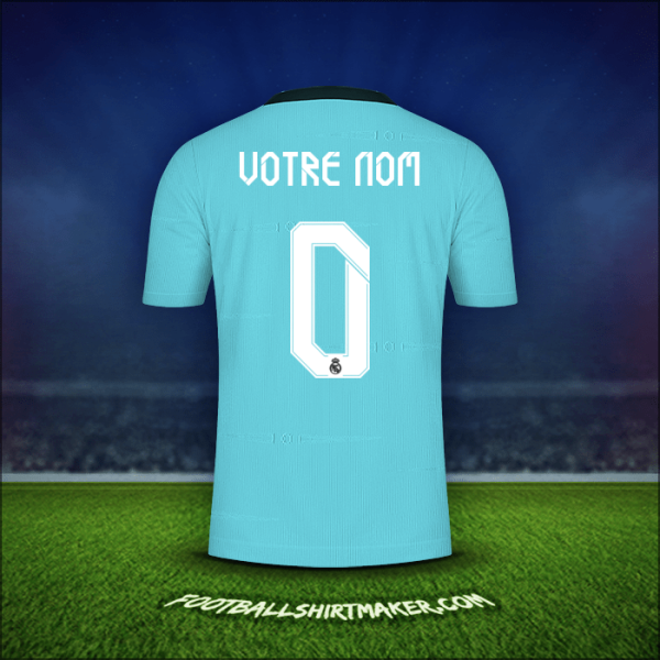 Maillot Real Madrid CF Cup 2021/2022 Troisième -  votre nom - 0