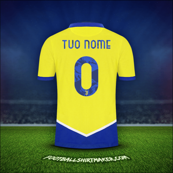 Maglia Juventus FC Cup 2021/2022 Terza -  tuo nome - 0