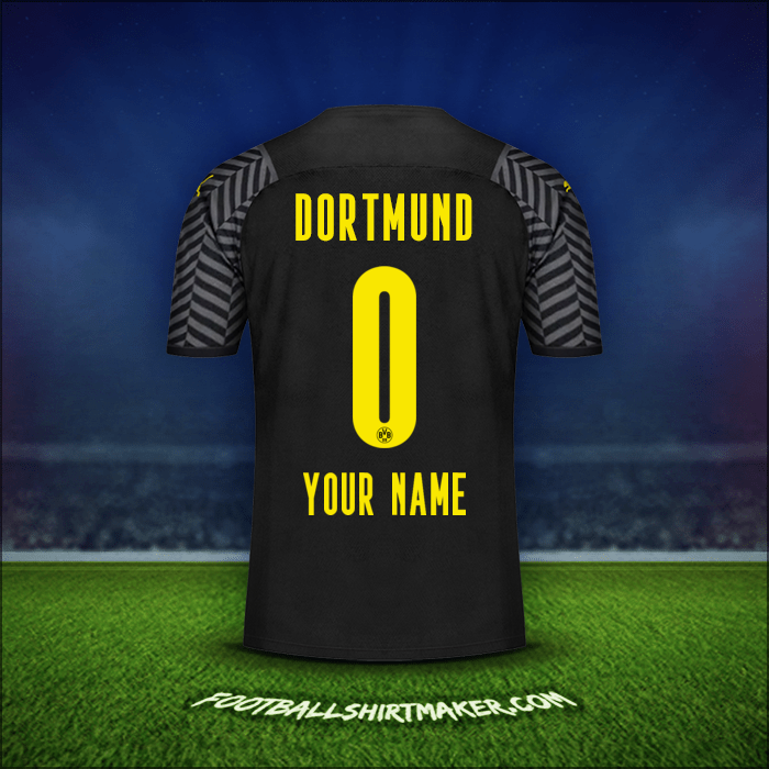 Jersey Borussia Dortmund 2021/2022 Away -  your name - 0