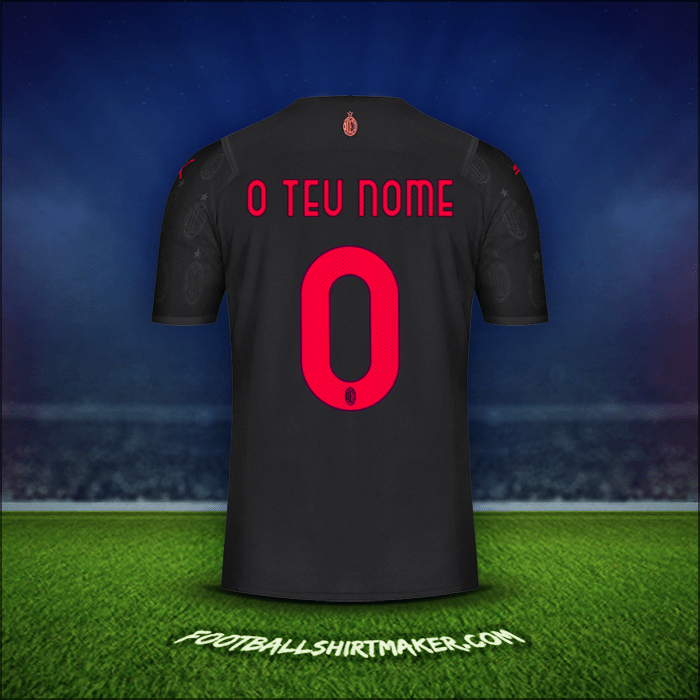 Camisola AC Milan 2021/2022 Terceira -  o teu nome - 0
