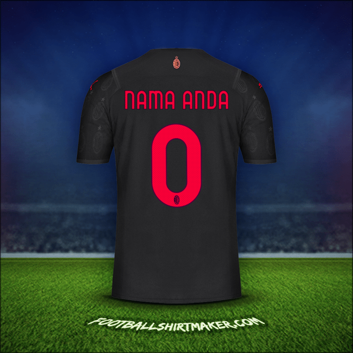 Jersey AC Milan 2021/2022 Ketiga -  nama anda - 0