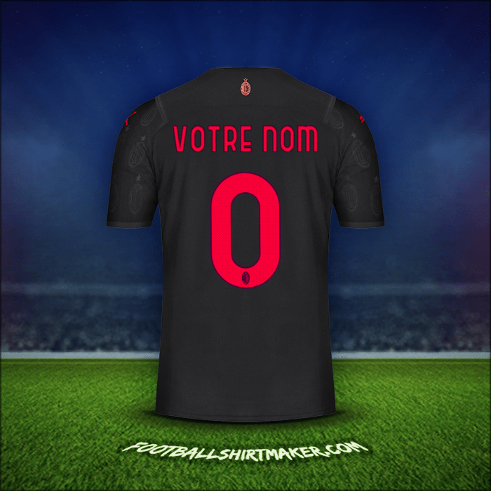 Maillot AC Milan 2021/2022 Troisième -  votre nom - 0