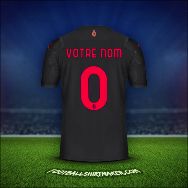 Maillot AC Milan 2021/2022 Troisième -  votre nom - 0