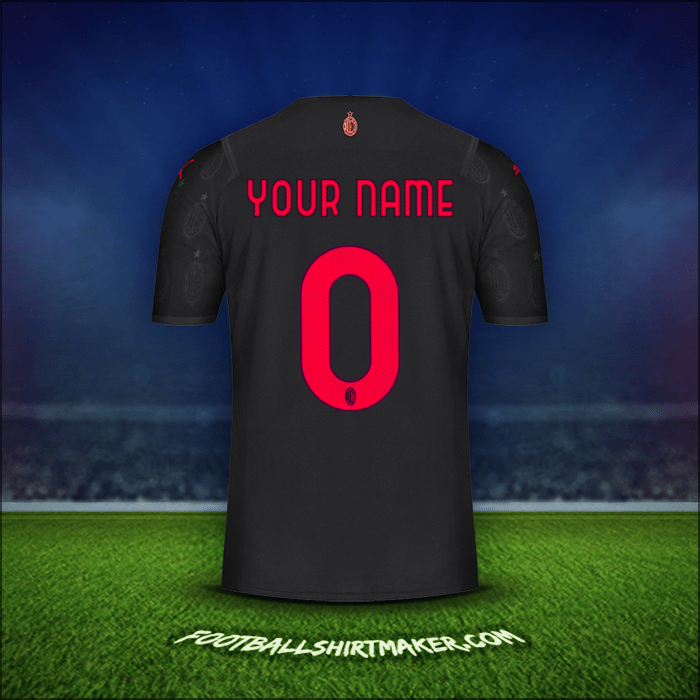 Shirt AC Milan 2021/2022 Third -  your name - 0