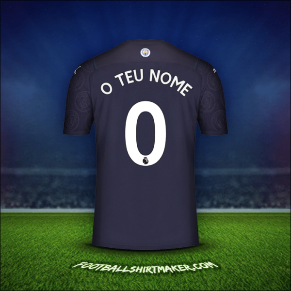 Camisola Manchester City 2021/2022 Terceira -  o teu nome - 0