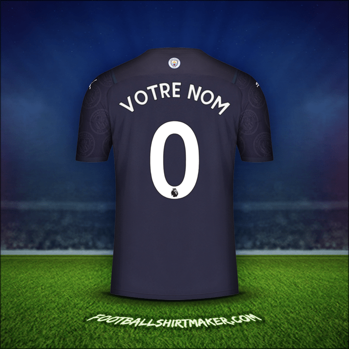 Maillot Manchester City 2021/2022 Troisième -  votre nom - 0