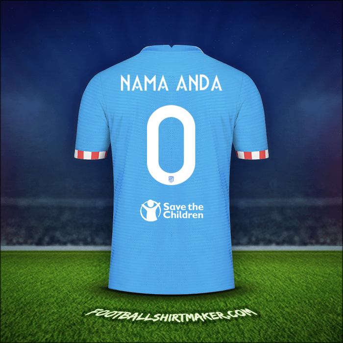 Jersey Atletico Madrid Cup 2021/2022 Ketiga -  nama anda - 0