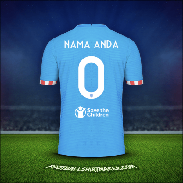 Jersey Atletico Madrid Cup 2021/2022 Ketiga -  nama anda - 0
