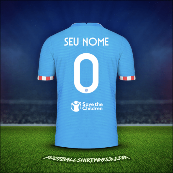 Camisa Atletico Madrid Cup 2021/2022 Terceira -  seu nome - 0