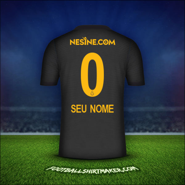 Camisa Galatasaray SK 2021/2022 Alternativa -  seu nome - 0