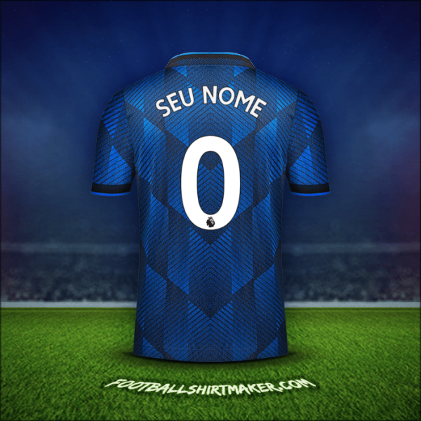 Camisa Manchester United 2021/2022 Terceira -  seu nome - 0