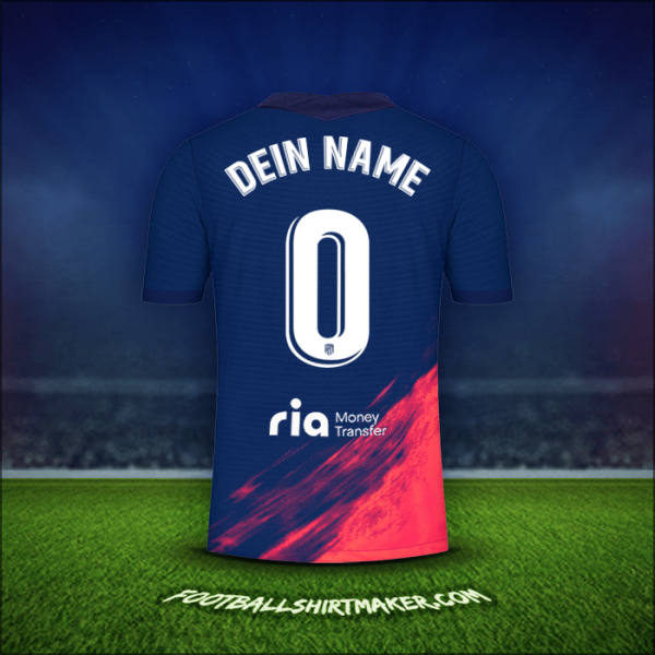 Trikot Atletico Madrid 2021/2022 Auswärts -  dein name - 0