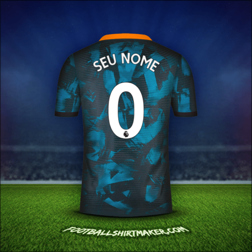 Camisa Chelsea 2021/2022 Terceira -  seu nome - 0
