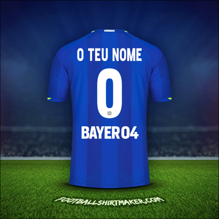 Camisola Bayer 04 Leverkusen 2021/2022 Alternativa -  o teu nome - 0