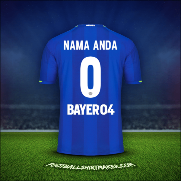 Jersey Bayer 04 Leverkusen 2021/2022 Alternatif -  nama anda - 0
