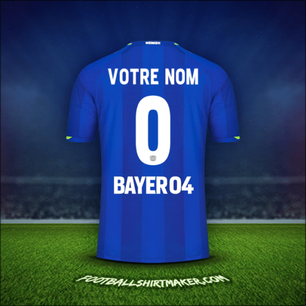 Maillot Bayer 04 Leverkusen 2021/2022 Extérieur -  votre nom - 0