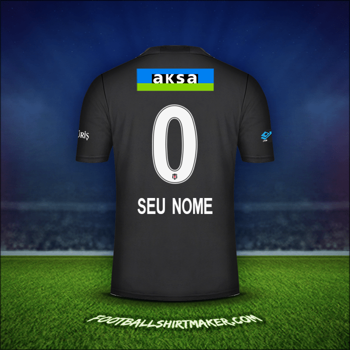 Camisa Besiktas JK 2021/2022 Alternativa -  seu nome - 0