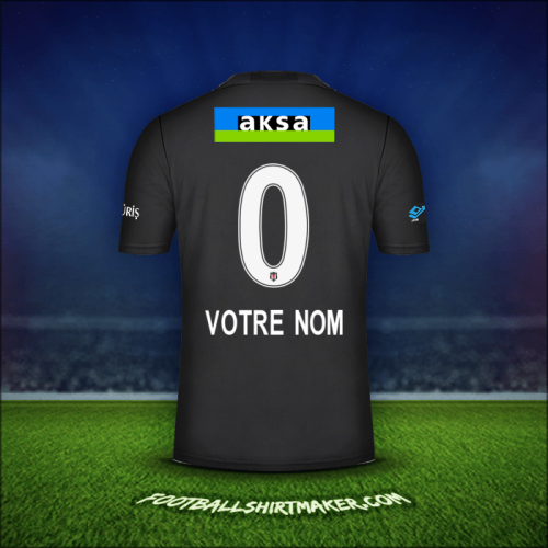 Maillot Besiktas JK 2021/2022 Extérieur -  votre nom - 0