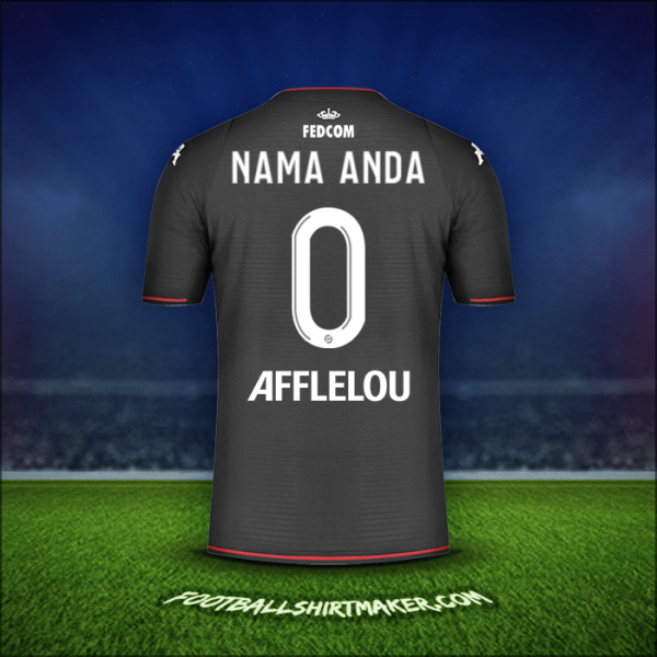 Jersey As Monaco 2021/2022 Alternatif -  nama anda - 0