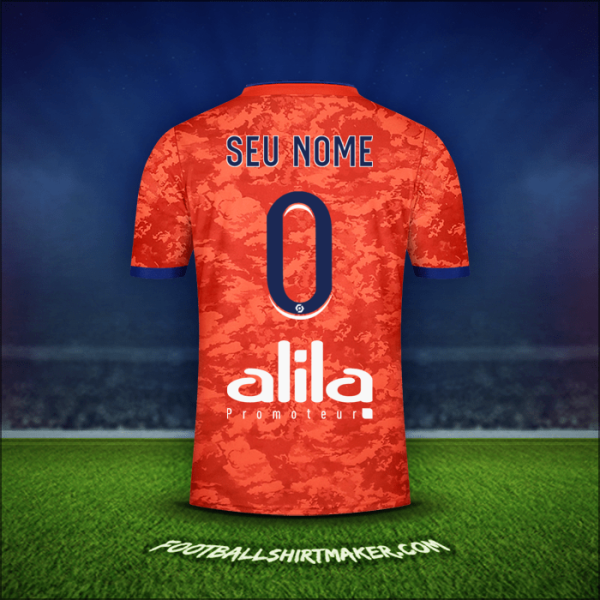 Camisa Olympique Lyon 2021/2022 Alternativa -  seu nome - 0