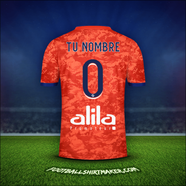 Camiseta Olympique Lyon 2021/2022 Visita -  tu nombre - 0