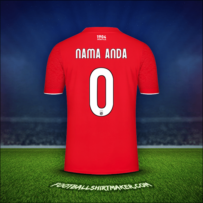 Jersey SL Benfica UCL 2021/2022 -  nama anda - 0