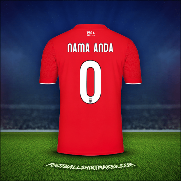 Jersey SL Benfica UCL 2021/2022 -  nama anda - 0