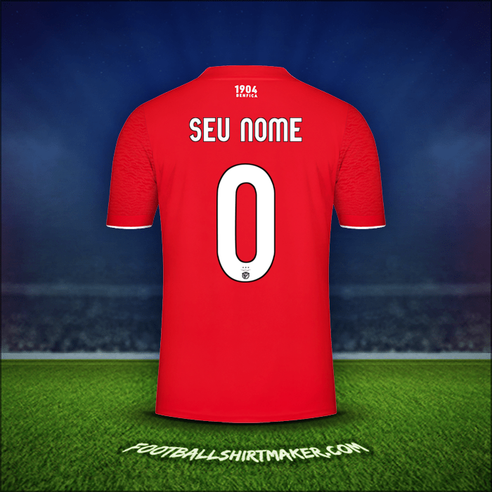 Camisa SL Benfica UCL 2021/2022 -  seu nome - 0