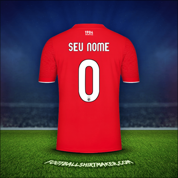 Camisa SL Benfica UCL 2021/2022 -  seu nome - 0