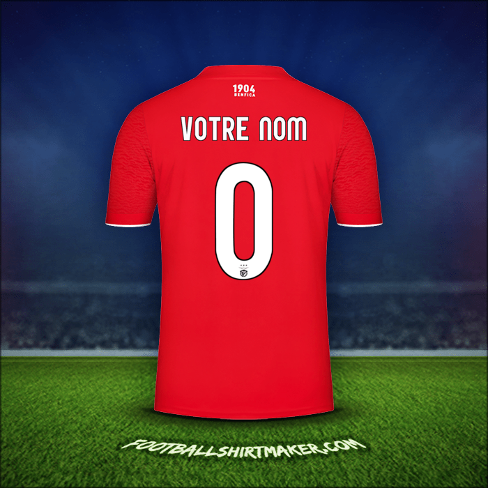 Maillot SL Benfica UCL 2021/2022 -  votre nom - 0