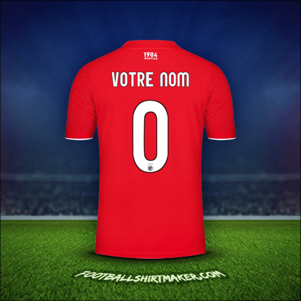 Maillot SL Benfica UCL 2021/2022 -  votre nom - 0