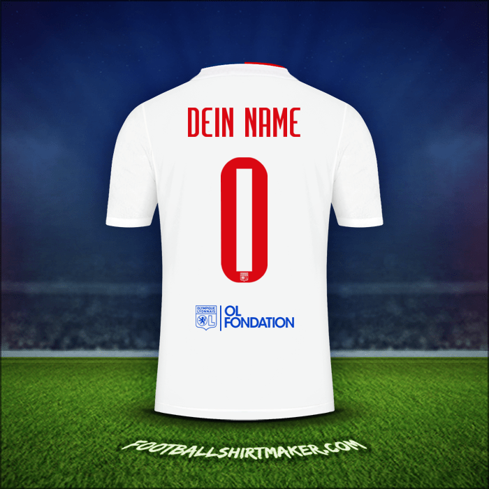 Trikot Olympique Lyon UEL 2021/2022 -  dein name - 0
