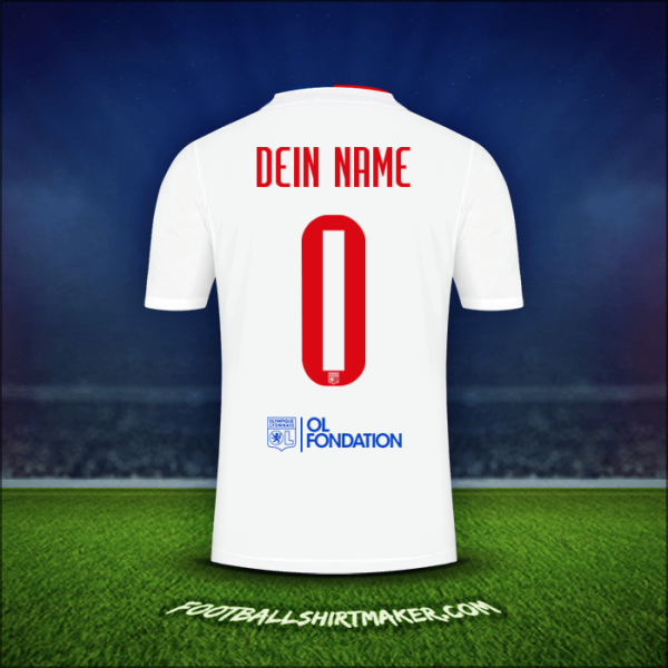 Trikot Olympique Lyon UEL 2021/2022 -  dein name - 0