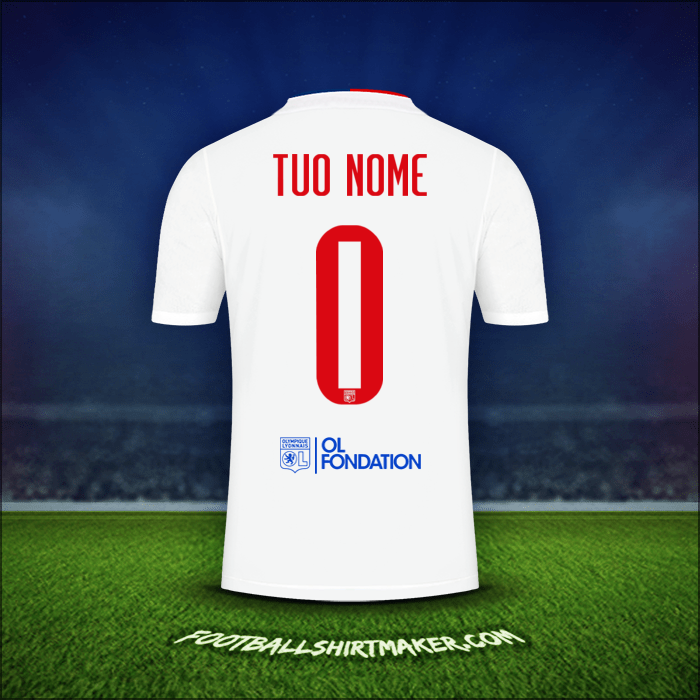 Maglia Olympique Lyon UEL 2021/2022 -  tuo nome - 0
