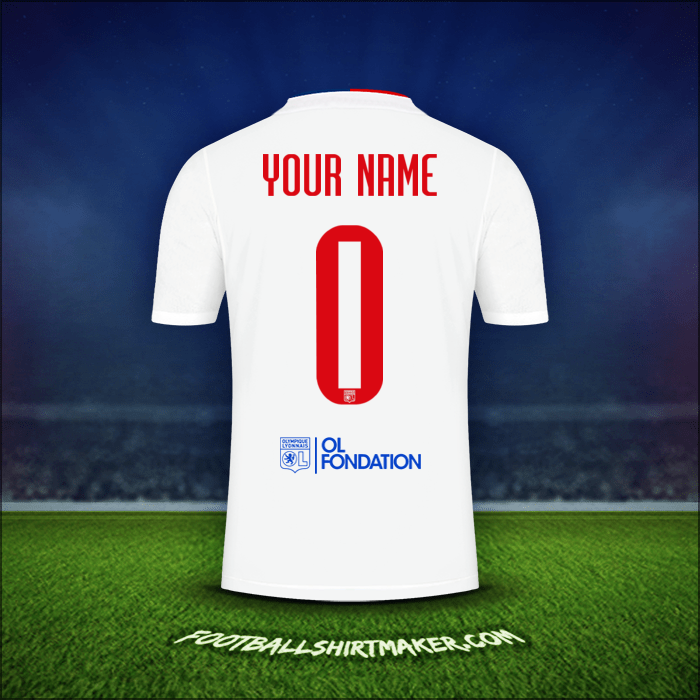 Jersey Olympique Lyon UEL 2021/2022 -  your name - 0