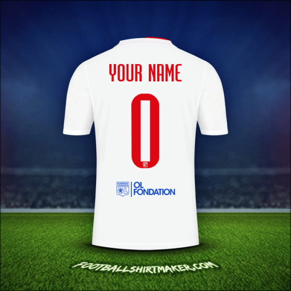 Jersey Olympique Lyon UEL 2021/2022 -  your name - 0