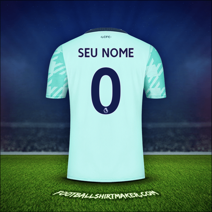 Camisa Leicester City FC 2021/2022 Alternativa -  seu nome - 0