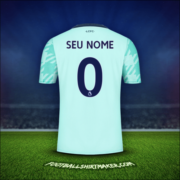 Camisa Leicester City FC 2021/2022 Alternativa -  seu nome - 0