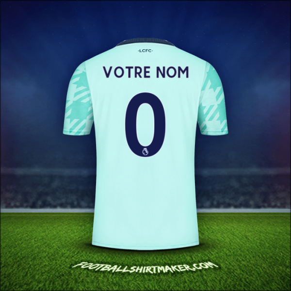 Maillot Leicester City FC 2021/2022 Extérieur -  votre nom - 0