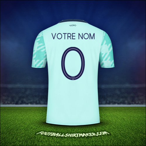 Maillot Leicester City FC Cup 2021/2022 Extérieur -  votre nom - 0