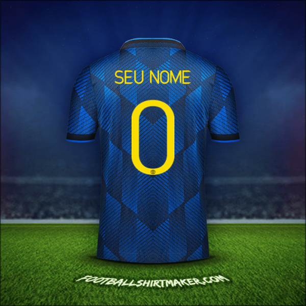 Camisa Manchester United Cup 2021/2022 Terceira -  seu nome - 0