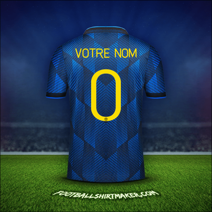 Maillot Manchester United Cup 2021/2022 Troisième -  votre nom - 0