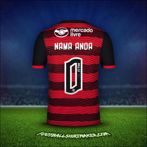 Jersey Flamengo 2022 -  nama anda - 0