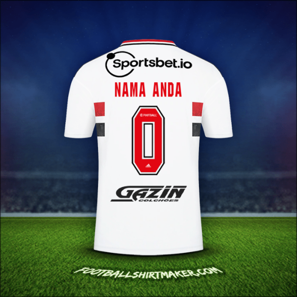 Jersey Sao Paulo FC 2022 -  nama anda - 0