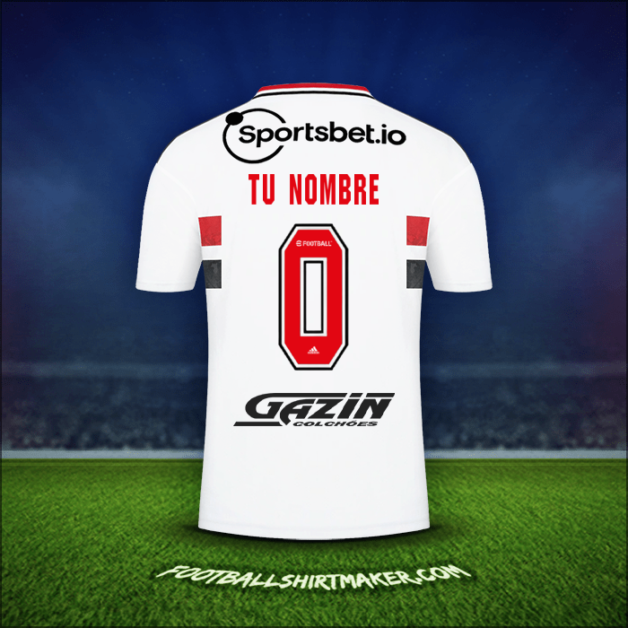 Camiseta Sao Paulo FC 2022 -  tu nombre - 0
